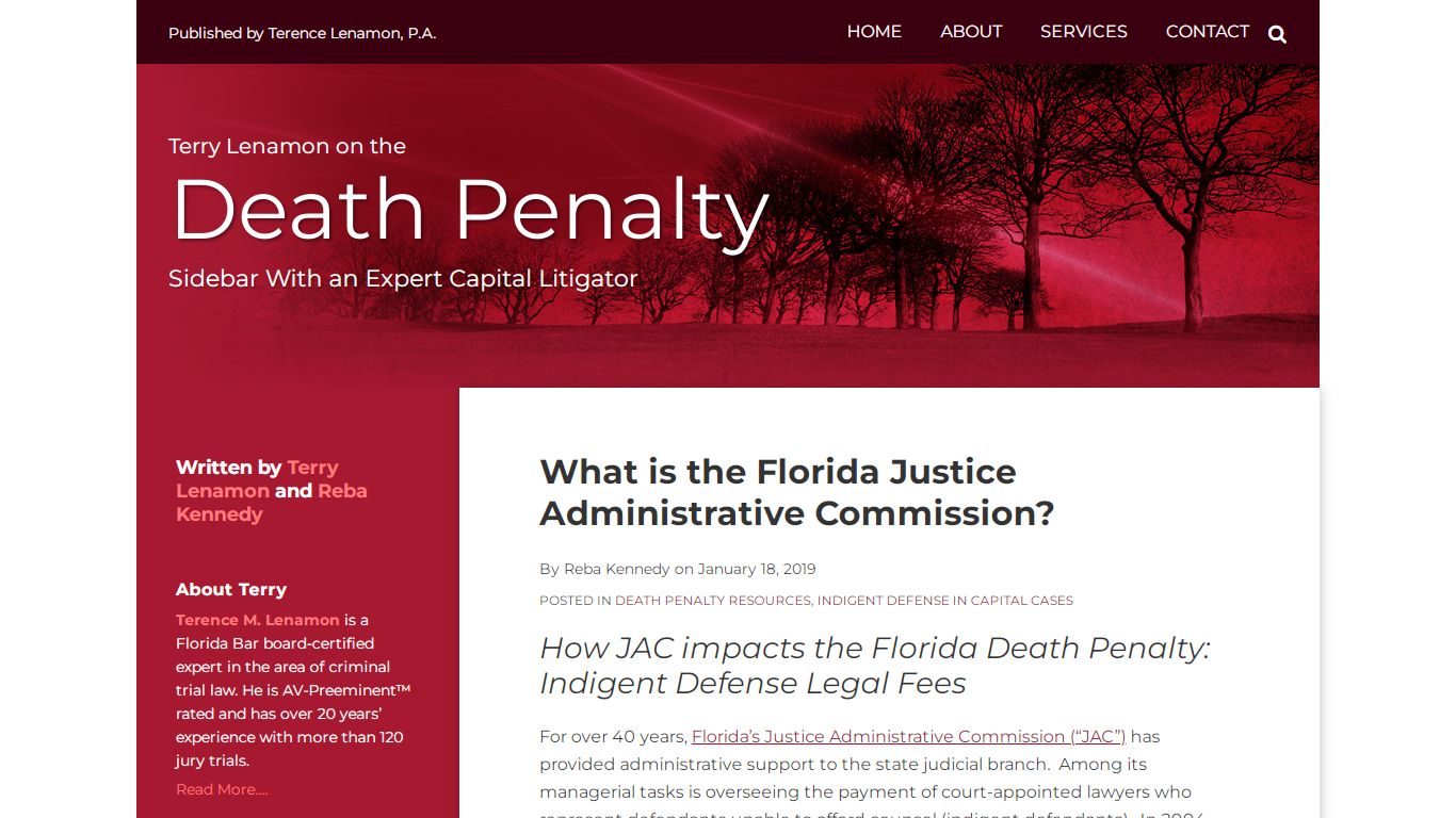 What is the Florida Justice Administrative Commission?